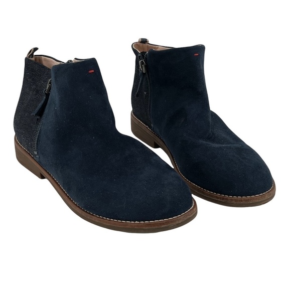 Love Glynn Blue Suede Ankle Boots Size 5 Girl’s - Picture 1 of 8